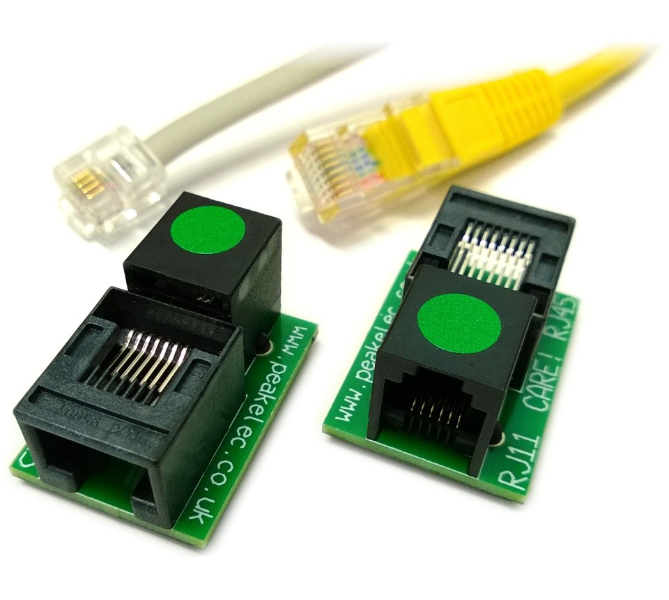 RJA11 - Pair of RJ11-RJ45 Adapters