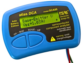 DCA55 - Peak Atlas DCA Semiconductor Component Analyser - model DCA55